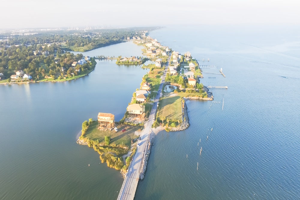 Road to Seabrook Island birds eye view